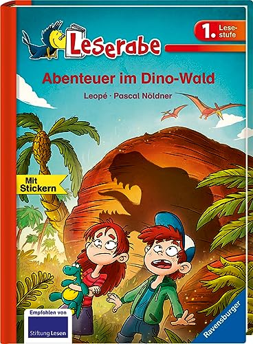 Abenteuer im Dino-Wald - Leserabe 1. Klasse - Erstlesebuch für Kinder ab 6 Jahren: Mit Stickern (Leserabe - 1. Lesestufe)