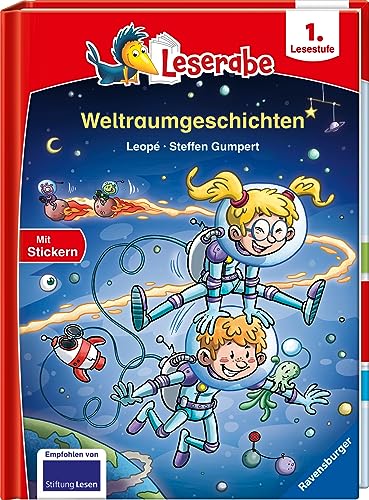 Leserabe - 1. Lesestufe: Weltraumgeschichten: Mit Stickern
