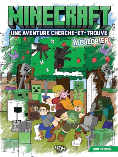 Minecraft - Une aventure cherche-et-trouve à colorier