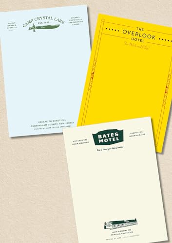 The Horror Set - Fictional Hotel Notepads: Bates Motel / the Overlook Hotel / Camp Crystal Lake (Herb Lester Associates Fictional Hotel Notepads)