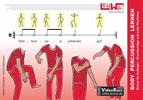 Body Percussion lernen: Schule für Anfänger - Grundschläge und erste Rhythmen (Hefte für Percussionsinstrumente) von LeuWa-Verlag GmbH