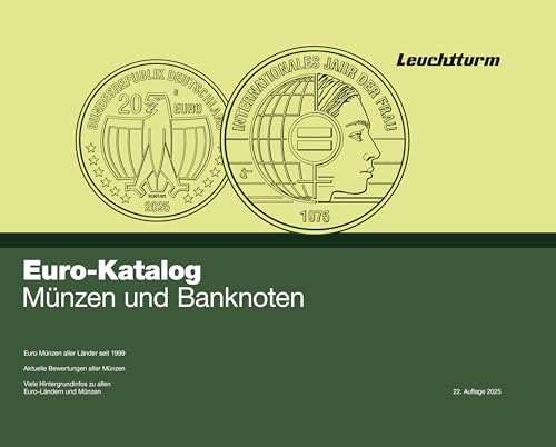 Leuchtturm 372909 Euro-Münzen- und Banknotenkatalog 2025 - universelles Nachschlagewerk für Sammler - Deutsch von Leuchtturm