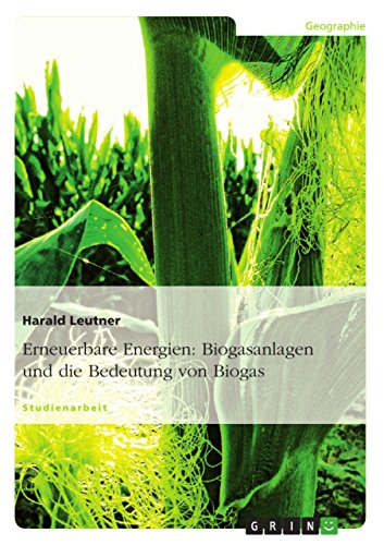 Erneuerbare Energien: Biogasanlagen und die Bedeutung von Biogas von GRIN Verlag