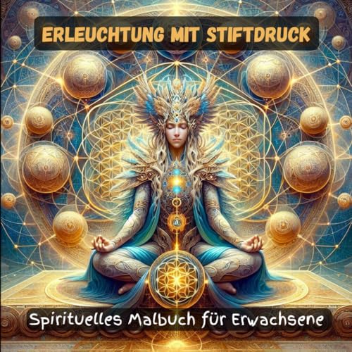 Erleuchtung mit Stiftdruck: Spirituelles Malbuch für Erwachsene von Independently published