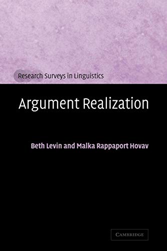 Argument Realization (Research Surveys in Linguistics)