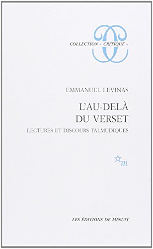 L'Au-delà du verset - Lectures et discours talmudiques von MINUIT