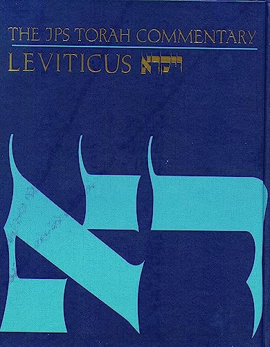 Leviticus: The Traditional Hebrew Text With the New JPS Translation (J P S TORAH COMMENTARY)