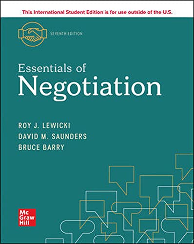 ISE Essentials of Negotiation von McGraw-Hill Education