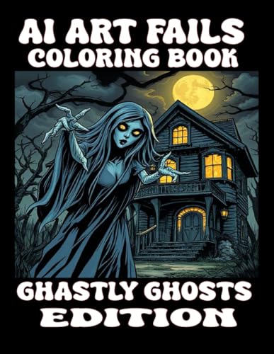AI Art Fails Coloring Book: Ghastly Ghosts Edition (AI Art Fails Coloring Books) von Independently published