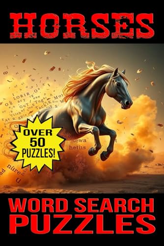 Horses Word Search Puzzles: For vacations, holidays and leisure time - 6x9 inches 110 pages von Independently published