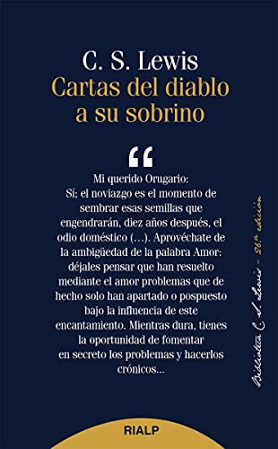 Cartas del diablo a su sobrino (Bibilioteca C. S. Lewis) von Ediciones Rialp, S.A.