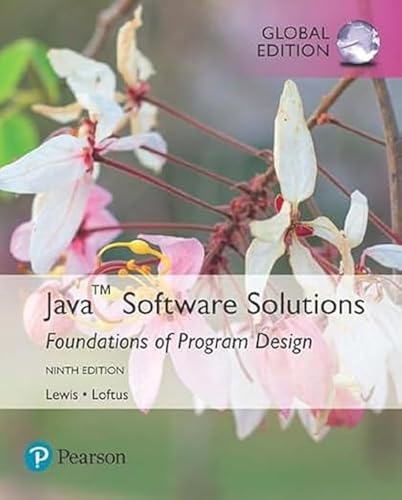 Java Software Solutions, Global Edition