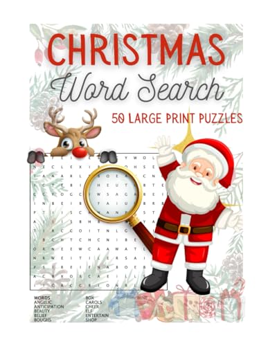 Christmas WordSearch for Adults and Seniors: Yuletide Challenge: Festive Word Search Puzzles for Grown-Ups and Seniors