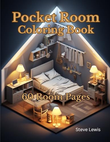 Pocket Room Coloring Book for Adults: Relax, Unwind, and Color Your Way to Serenity: A Delightful Journey Through 60 Pocket-Sized Rooms for Adult Coloring Bliss von Independently published
