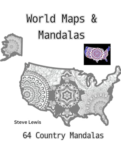 World Maps & Mandalas: A Global Coloring Adventure: Color Your Way Across Continents von Independently published