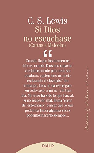 Si Dios no escuchase : cartas a Malcom (Bibilioteca C. S. Lewis) von Ediciones Rialp, S.A.