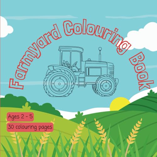 Farmyard Fun: A Coloring Book Adventure for Little Ones (Ages 2-5) Square 8.5 x 8.5 inch von Independently published