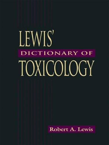 Lewis' Dictionary of Toxicology von Informa Healthcare