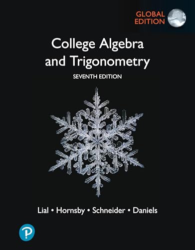 College Algebra and Trigonometry, Global Edition von Pearson