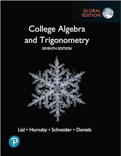 College Algebra and Trigonometry, Global Edition von Pearson