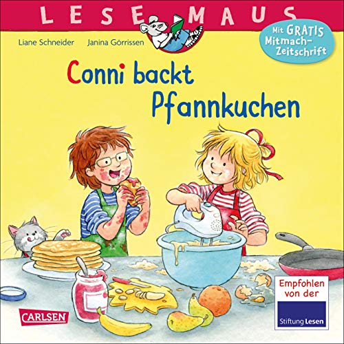 LESEMAUS 123: Conni backt Pfannkuchen (123) von Carlsen Verlag GmbH