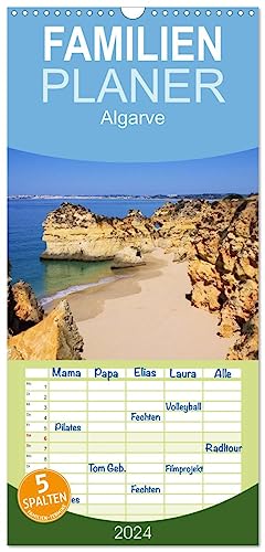 Familienplaner 2024 - Algarve mit 5 Spalten (Wandkalender, 21 cm x 45 cm) CALVENDO