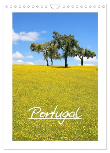 Portugal (Wandkalender 2025 DIN A4 hoch), CALVENDO Monatskalender: Entdecken Sie mit diesem Kalender Portugal, ein geschichtsträchtiges und bezauberndes Land im Westen Europas. (CALVENDO Orte) von CALVENDO