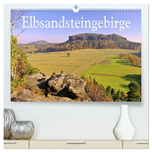 Elbsandsteingebirge (hochwertiger Premium Wandkalender 2025 DIN A2 quer), Kunstdruck in Hochglanz von CALVENDO