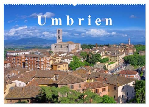 Umbrien (Wandkalender 2025 DIN A2 quer), CALVENDO Monatskalender: Entdecken Sie Umbrien, das grüne Herz Italiens, mit seinen lieblichen Hügeln und historischen Städten. (CALVENDO Orte) von CALVENDO