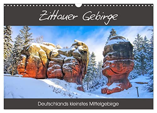 Zittauer Gebirge - Deutschlands kleinstes Mittelgebirge (Wandkalender 2025 DIN A3 quer), CALVENDO Monatskalender