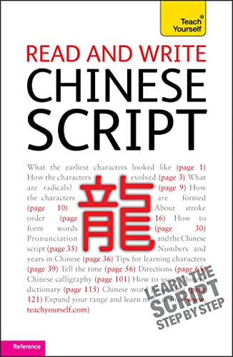 Read and write Chinese script: Teach Yourself von Teach Yourself