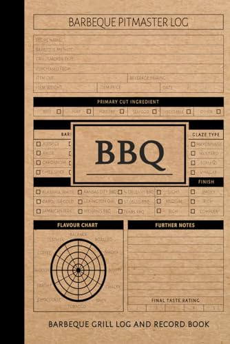 Barbeque Grill Log and Record Book: BBQ Enthusiast Journal. Detail & Review Every Grill. Ideal for Pitmasters, Meat Smokers, and Food Lovers von Moonpeak Library