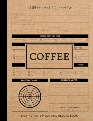Coffee Tasting Review Log and Record Book: Coffee Enthusiasts Journal. Detail & Note Every Sip. Ideal for Baristas, Travel Writers, and Food Critics von Moonpeak Library