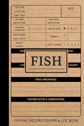 Fishing Record Keeper & log Book: Journal for Fishers. Note & Record Every Catch. Ideal for Fisherman, Hobbyists, and Adventurers von Moonpeak Library