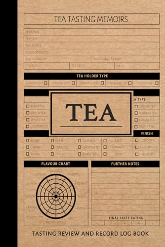 Tea Tasting Review and Record Book: Tea Enthusiasts Journal. Detail & Note Every Sip. Ideal for Hot Drink Connoisseurs, Collectors, and Teaaholics von Moonpeak Library