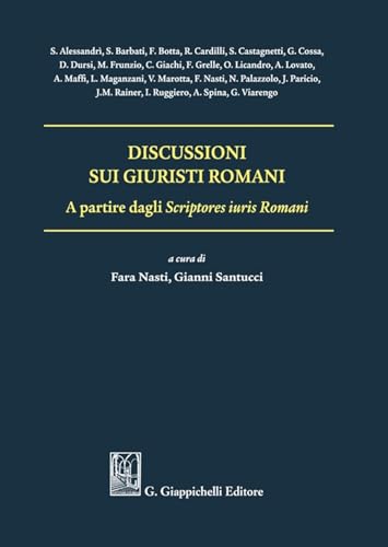 Discussioni sui giuristi romani von Giappichelli