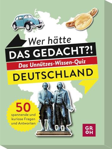 Wer hätte das gedacht?! Das Unnützes-Wissen-Quiz Deutschland: Rätselbox mit 50 spannenden und kuriosen Fragen und Antworten (Regionales unnützes Wissen)