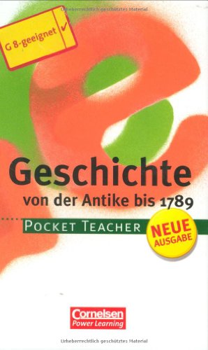 Pocket Teacher - Sekundarstufe I (mit Umschlagklappen): Geschichte: Von der Antike bis 1789