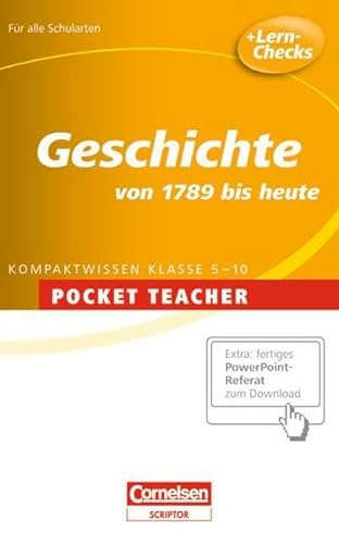 Pocket Teacher - Sekundarstufe I: Geschichte: Von 1789 bis heute