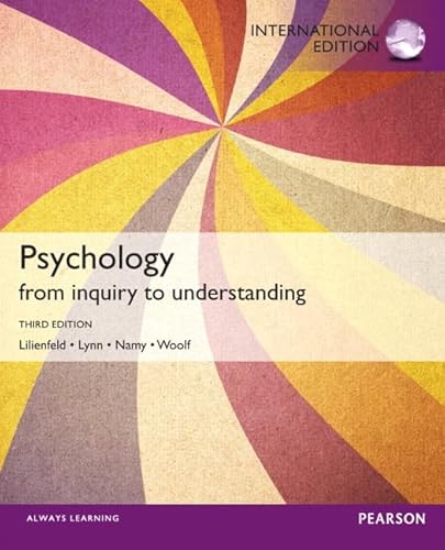 Psychology: From Inquiry to Understanding: International Edition von Pearson