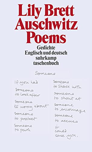 Auschwitz Poems: Gedichte. Englisch und deutsch (suhrkamp taschenbuch) von Suhrkamp Verlag AG