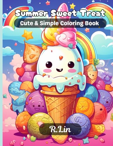 Summer Sweet Treat: Cute and simple coloring book von Independently published