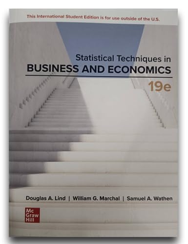 Statistical Techniques in Business and Economics ISE (Economia e discipline aziendali) von McGraw-Hill Education