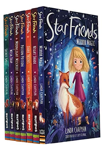 Linda Chapman Star Friends Series 7 Books Collection Set (Mirror Magic, Wish Trap, Poison Potion, Secret Spell, Dark Tricks, Night Shade) (Children Books, Age 7 to 10, Early Reader) - Linda Chapman