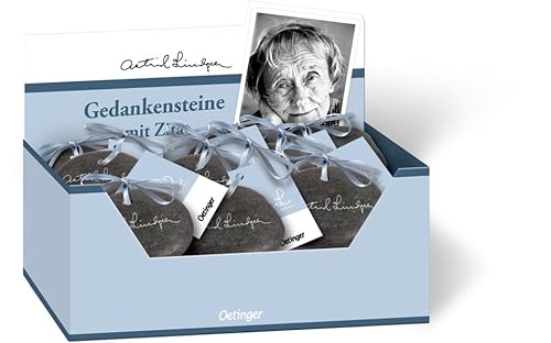 Astrid Lindgren Gedankensteine 12er VE: 3-fach sortiert (Astrid Lindgren-Kollektion)