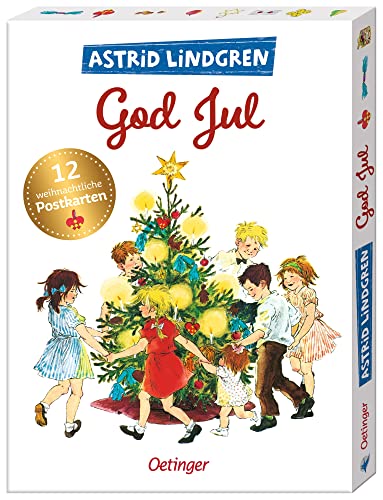 Astrid Lindgren. God Jul. 12 wunderschöne Weihnachtskarten zum Verschicken von Oetinger