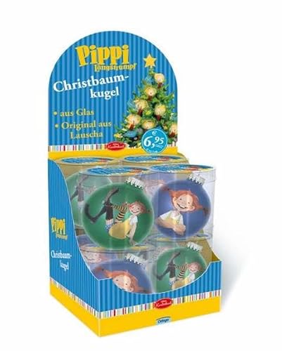 Pippi Christbaumkugeln (2 Motive) (Packung mit 8 Exemplaren) (Pippi Langstrumpf) von Oetinger