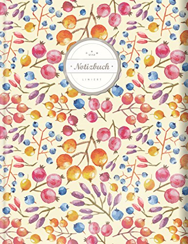 Liniertes Notizbuch (©Star, A4, 156 Seiten, Softcover) || Mit Register + Doppelrand + Lineatur 27 || Dickes Notizbuch, Fester Einband, Deutschheft, Schreibheft, Schulheft, Tagebuch, „Herbst“ von CREATESPACE