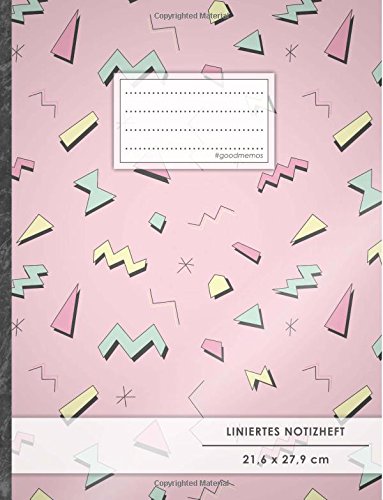 Liniertes Notizbuch • A4-Format, 100+ Seiten, Soft Cover, Register, Mit Rand, „80er-Jahre“ • Original #GoodMemos Lined Notebook • Perfekt als Tagebuch, Schulheft, Deutschheft, Lineatur 27 Liniertes Notizbuch • A4-Format, 100+ Seiten, Soft Cover, Register, Mit Rand, „80er-Jahre“ • Original #GoodMemos Lined Notebook • Perfekt als Tagebuch, Schulheft, Deutschheft, Lineatur 27 von CreateSpace Independent Publishing Platform