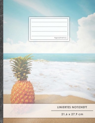 Liniertes Notizbuch • A4-Format, 100+ Seiten, Soft Cover, Register, Mit Rand, „Einsame Ananas“ • Original #GoodMemos Lined Notebook • Perfekt als Deutschheft, Schulheft, Übungsheft, Lineatur 27 Liniertes Notizbuch • A4-Format, 100+ Seiten, Soft Cover, Register, Mit Rand, „Einsame Ananas“ • Original #GoodMemos Lined Notebook • Perfekt als Deutschheft, Schulheft, Übungsheft, Lineatur 27